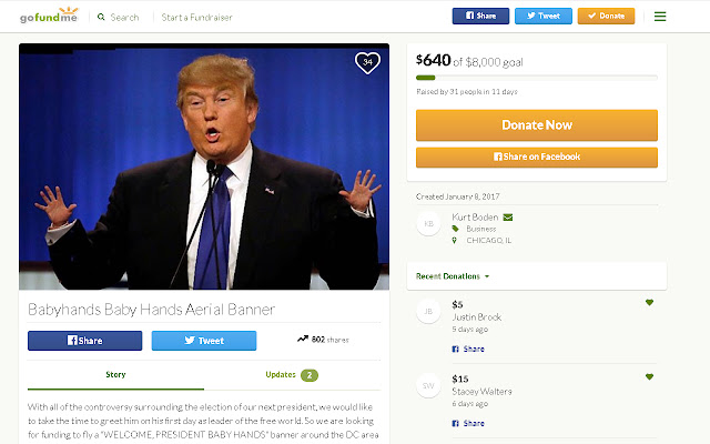 [Trump = Babyhands]  from Chrome web store to be run with OffiDocs Chromium online